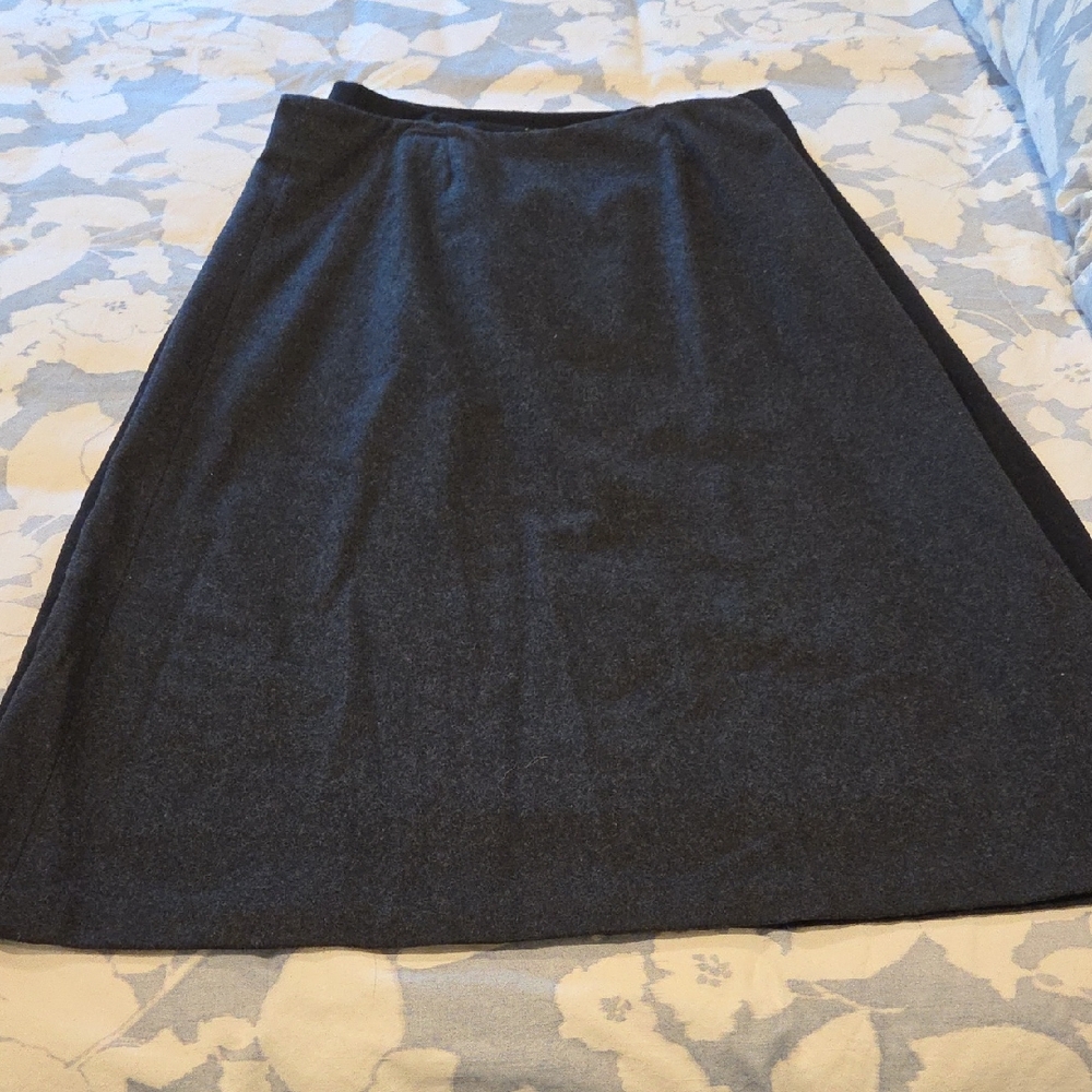 Wool Gray Women's Skirt